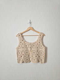 NEW Crochet Cotton Tank (S)