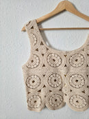 NEW Crochet Cotton Tank (S)