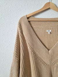 Aerie V Neck Cotton Sweater (XL)