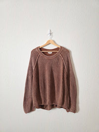 Blu Pepper Brown Cotton Sweater (XL)