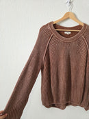Blu Pepper Brown Cotton Sweater (XL)