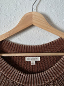Blu Pepper Brown Cotton Sweater (XL)