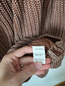 Blu Pepper Brown Cotton Sweater (XL)