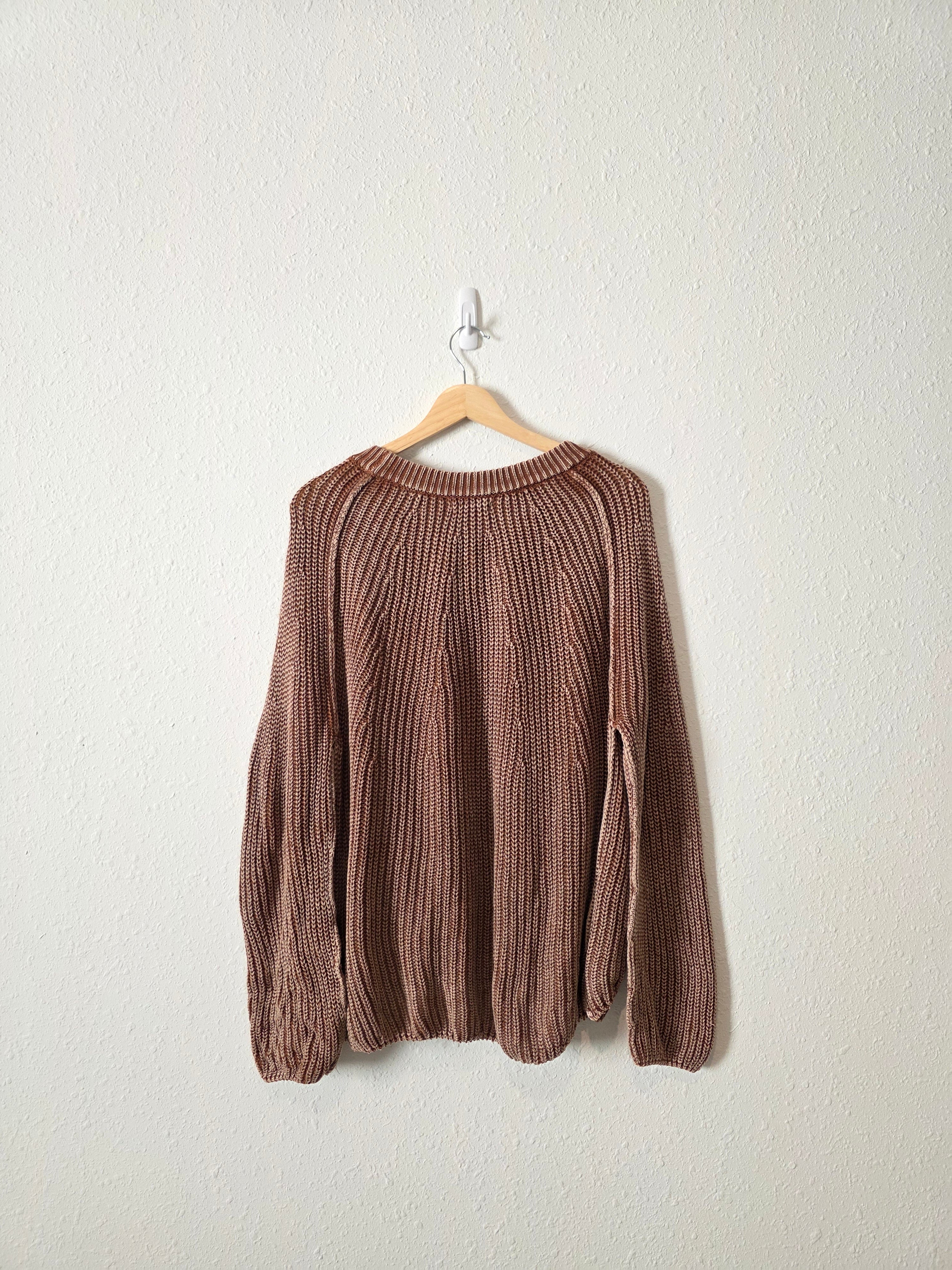 Blu Pepper Brown Cotton Sweater (XL)