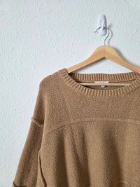 Easel Camel Oversized Sweater (S)