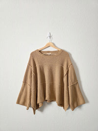 Easel Camel Oversized Sweater (S)