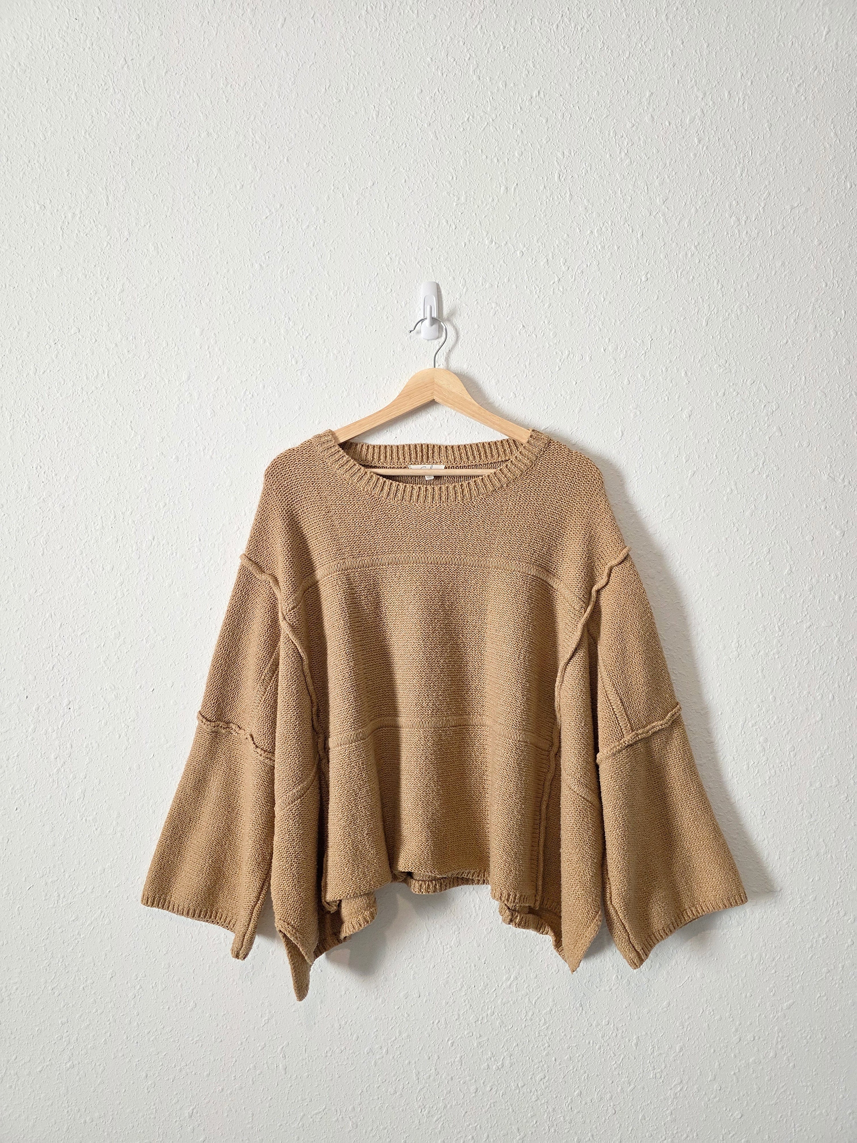 Easel Camel Oversized Sweater (S)