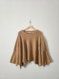 Easel Camel Oversized Sweater (S)