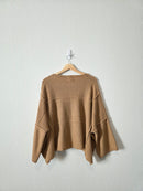 Easel Camel Oversized Sweater (S)