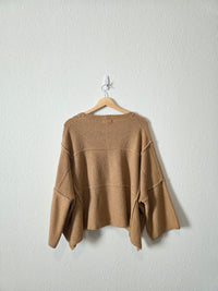 Easel Camel Oversized Sweater (S)