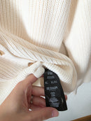 Ribbed Cotton Cardigan Sweater (XL)