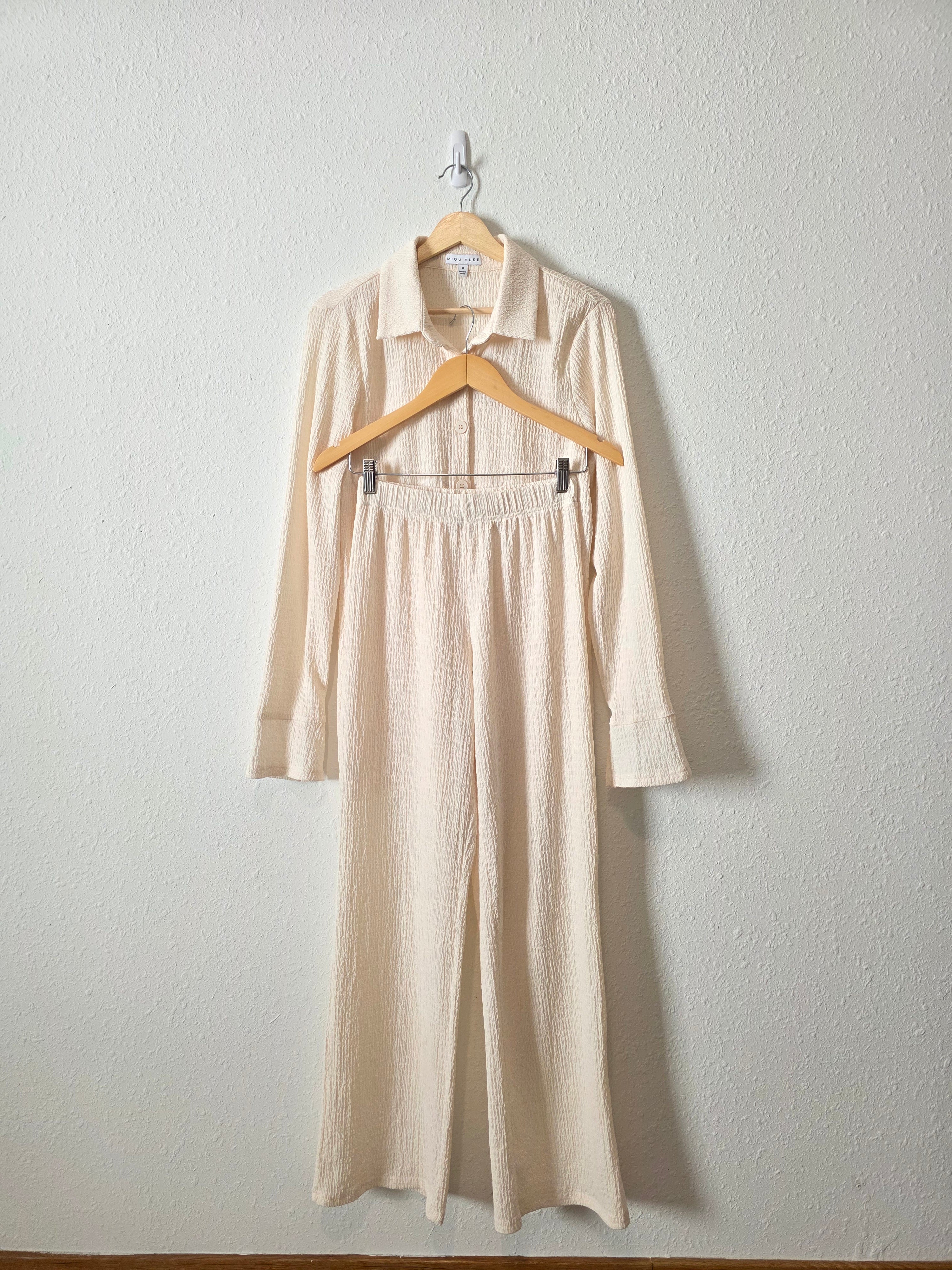 Miou Muse Textured Matching Set (S/M)