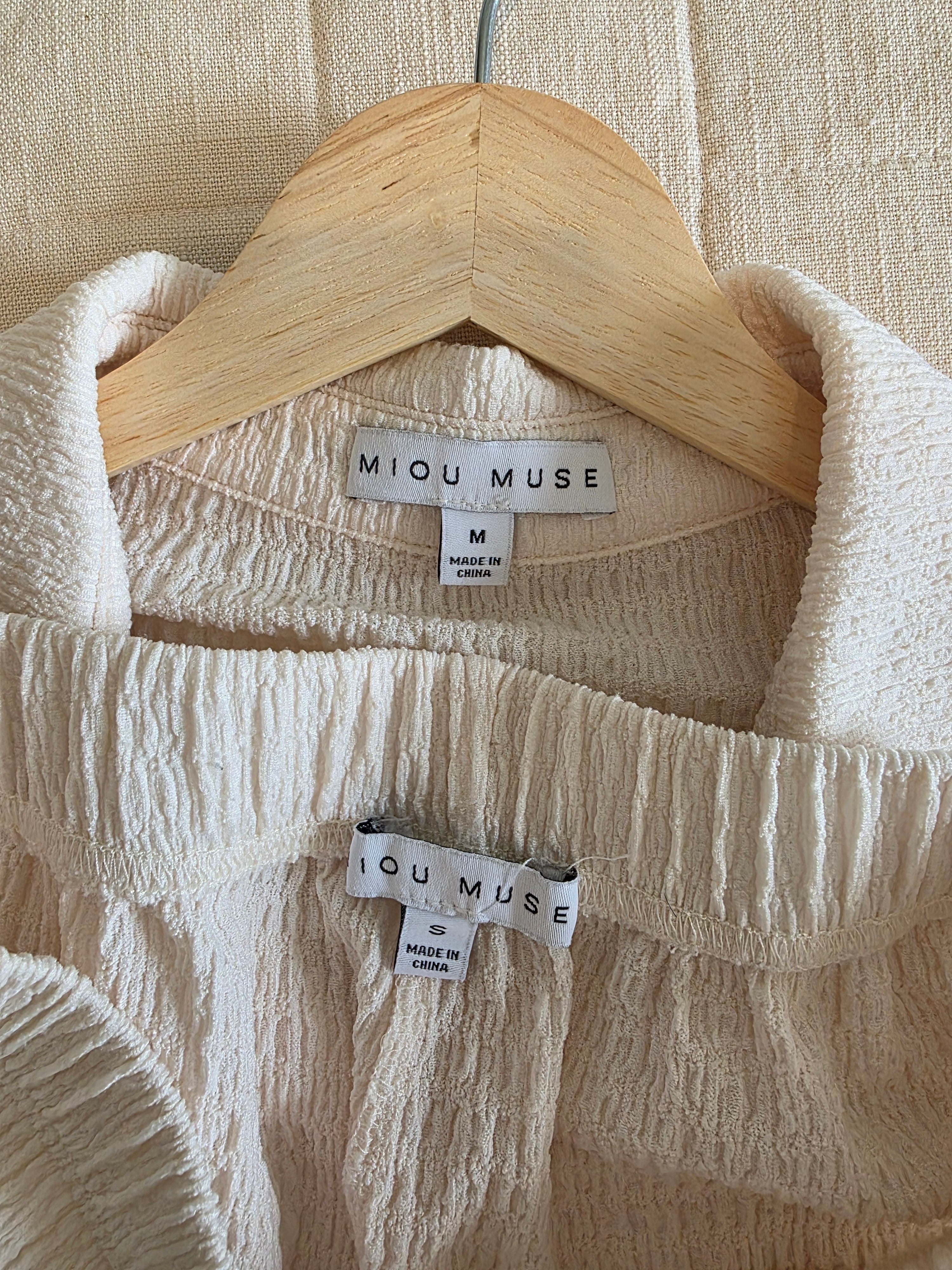 Miou Muse Textured Matching Set (S/M)