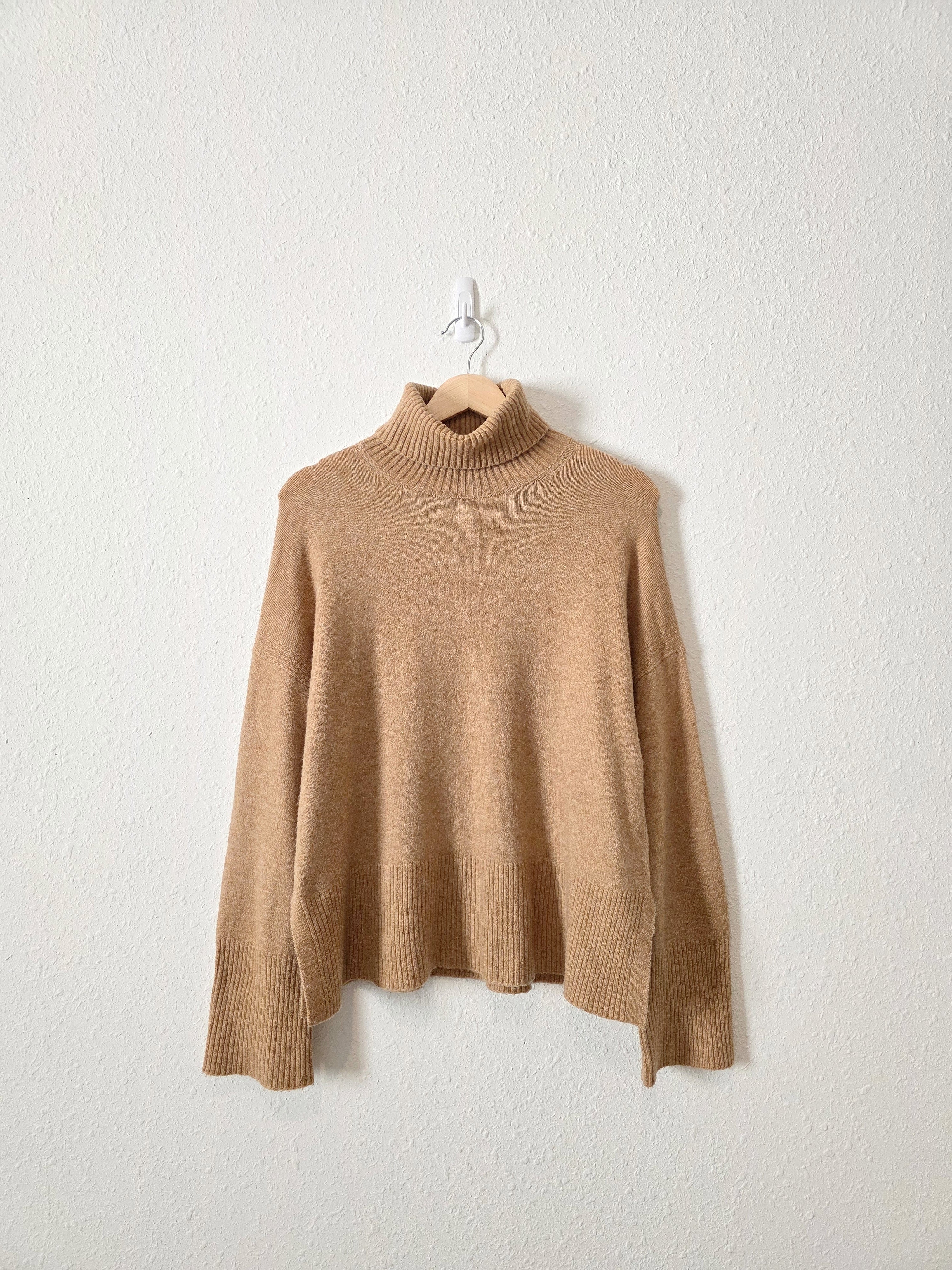 J.Crew Camel Turtleneck Sweater (S)