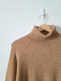 J.Crew Camel Turtleneck Sweater (S)