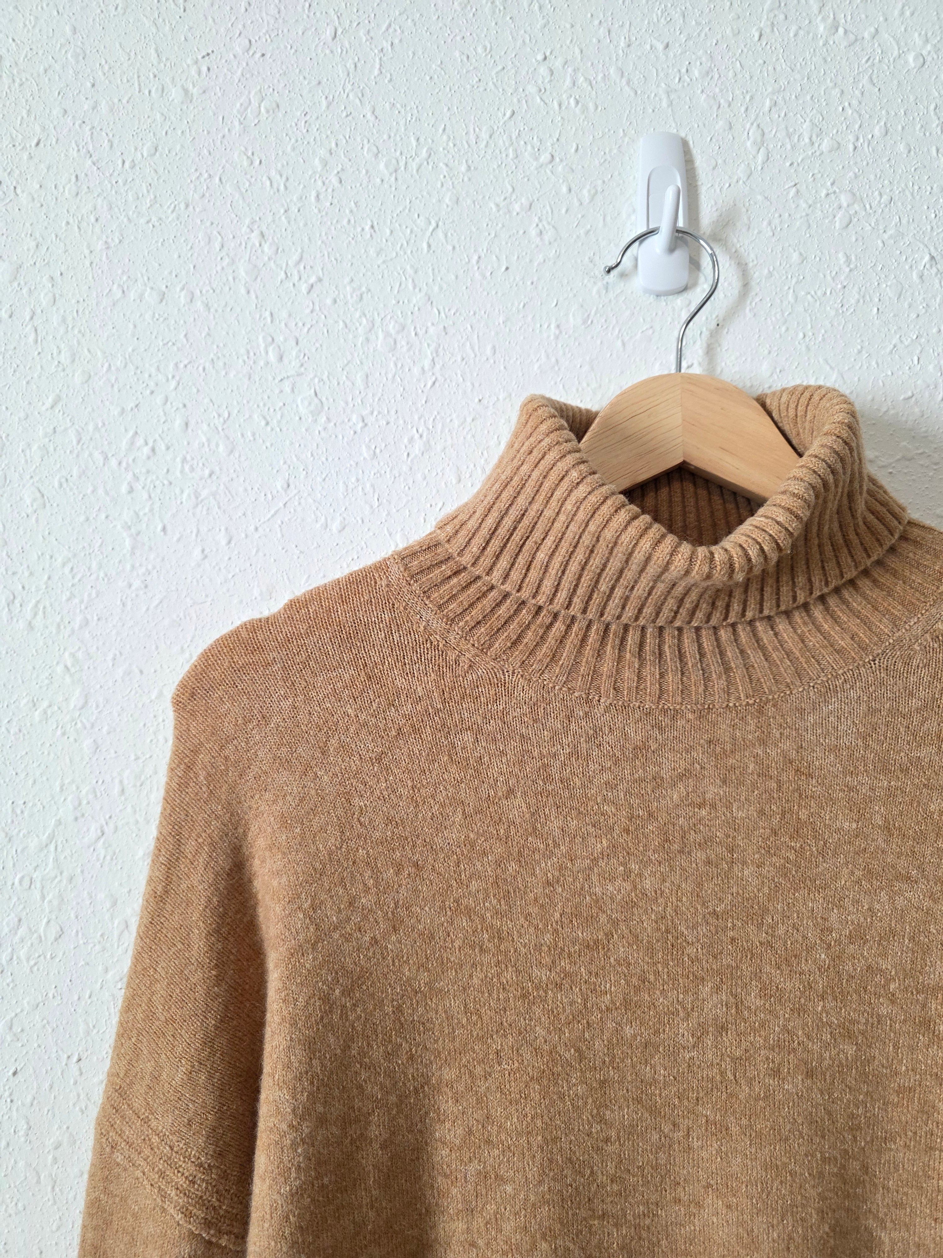 J.Crew Camel Turtleneck Sweater (S)
