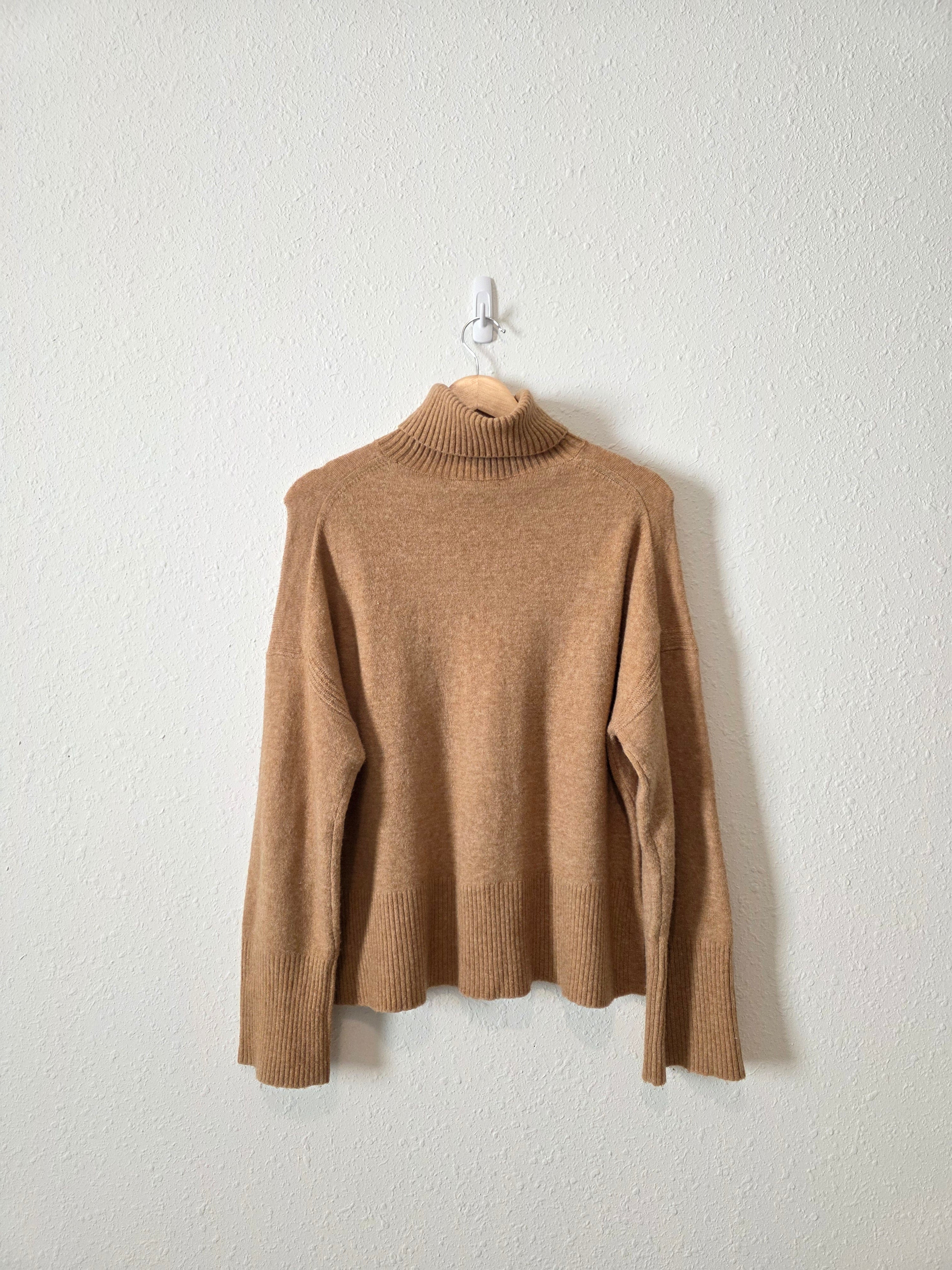 J.Crew Camel Turtleneck Sweater (S)
