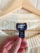 Cable Knit Cotton Cardigan (2X)