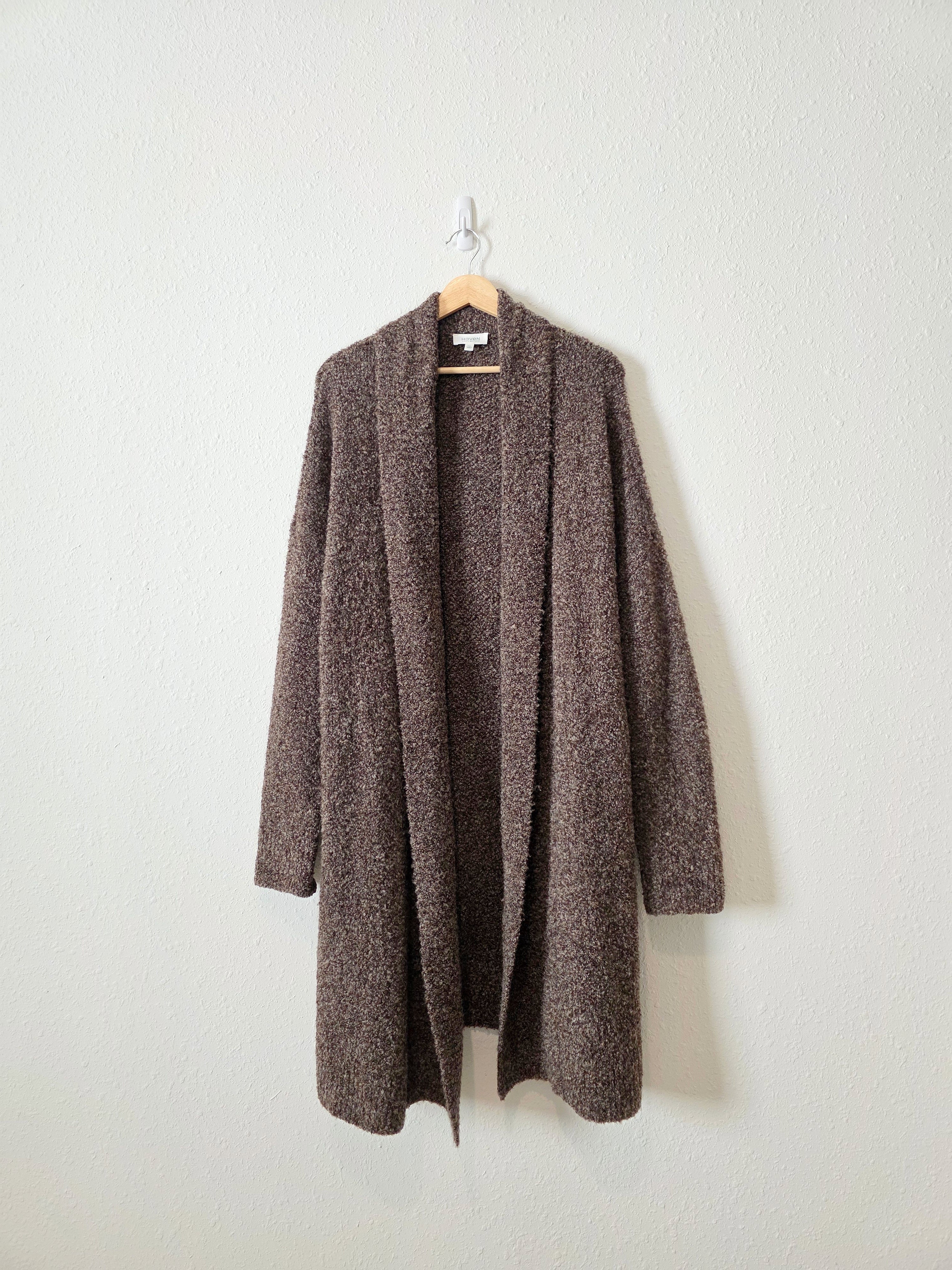 Haven Brown Cozy Knit Cardigan (XXL)