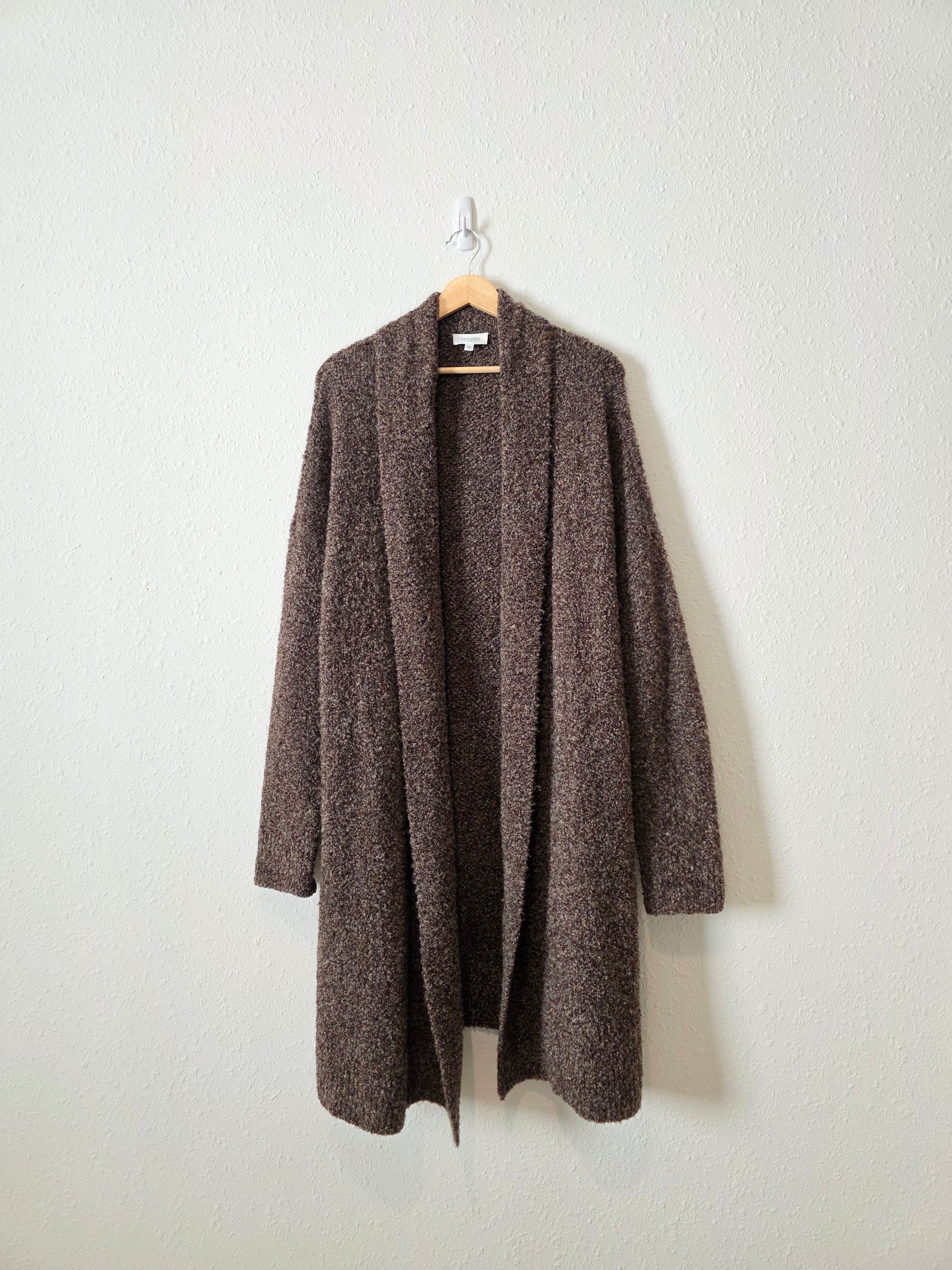 Haven Brown Cozy Knit Cardigan (XXL)