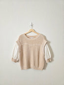 Floral Embroidered Knit Top (M)