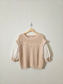 Floral Embroidered Knit Top (M)