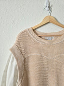 Floral Embroidered Knit Top (M)