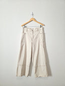 Ecru Wide Leg Jeans (8/29)