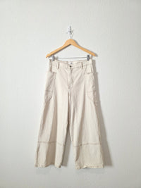 Ecru Wide Leg Jeans (8/29)