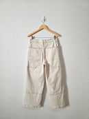 Ecru Wide Leg Jeans (8/29)