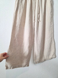 Linen Wide Leg Pants (XL)