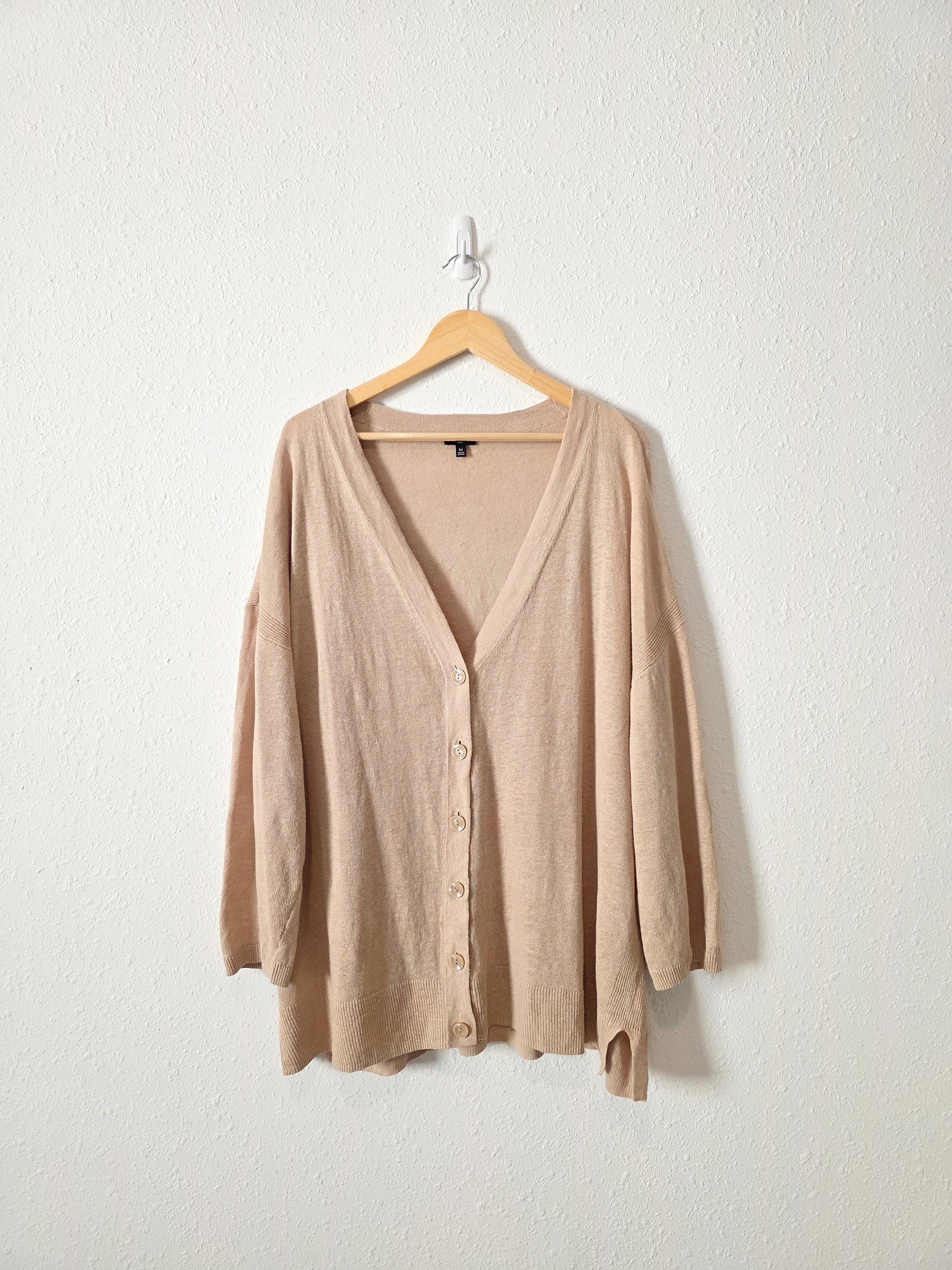 Neutral Linen Cardigan (3X)