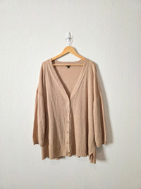 Neutral Linen Cardigan (3X)