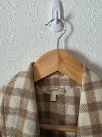 Plaid Babydoll Button Up Shirt (S)