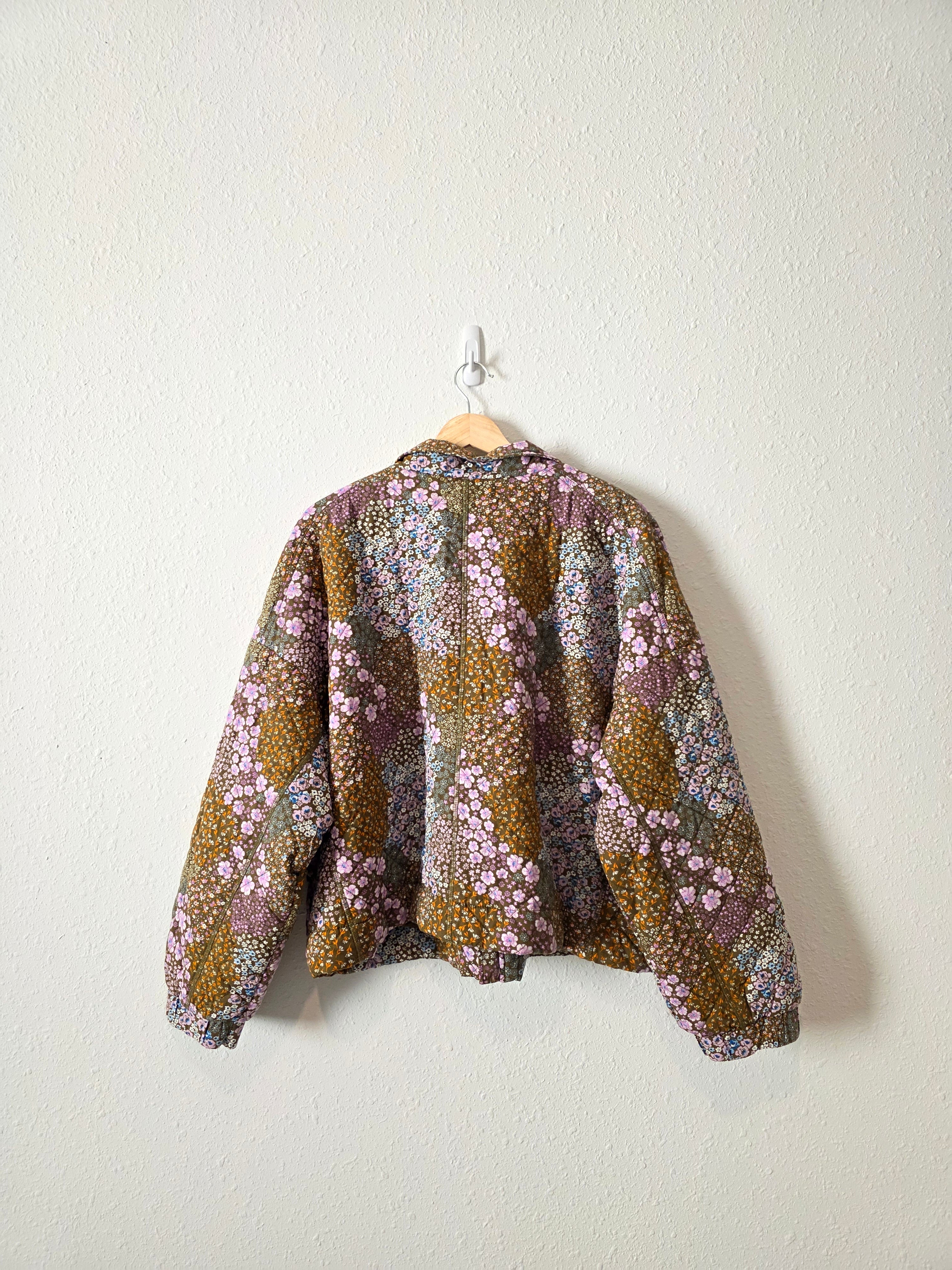 NEW Floral Zip Up Jacket (XXL)