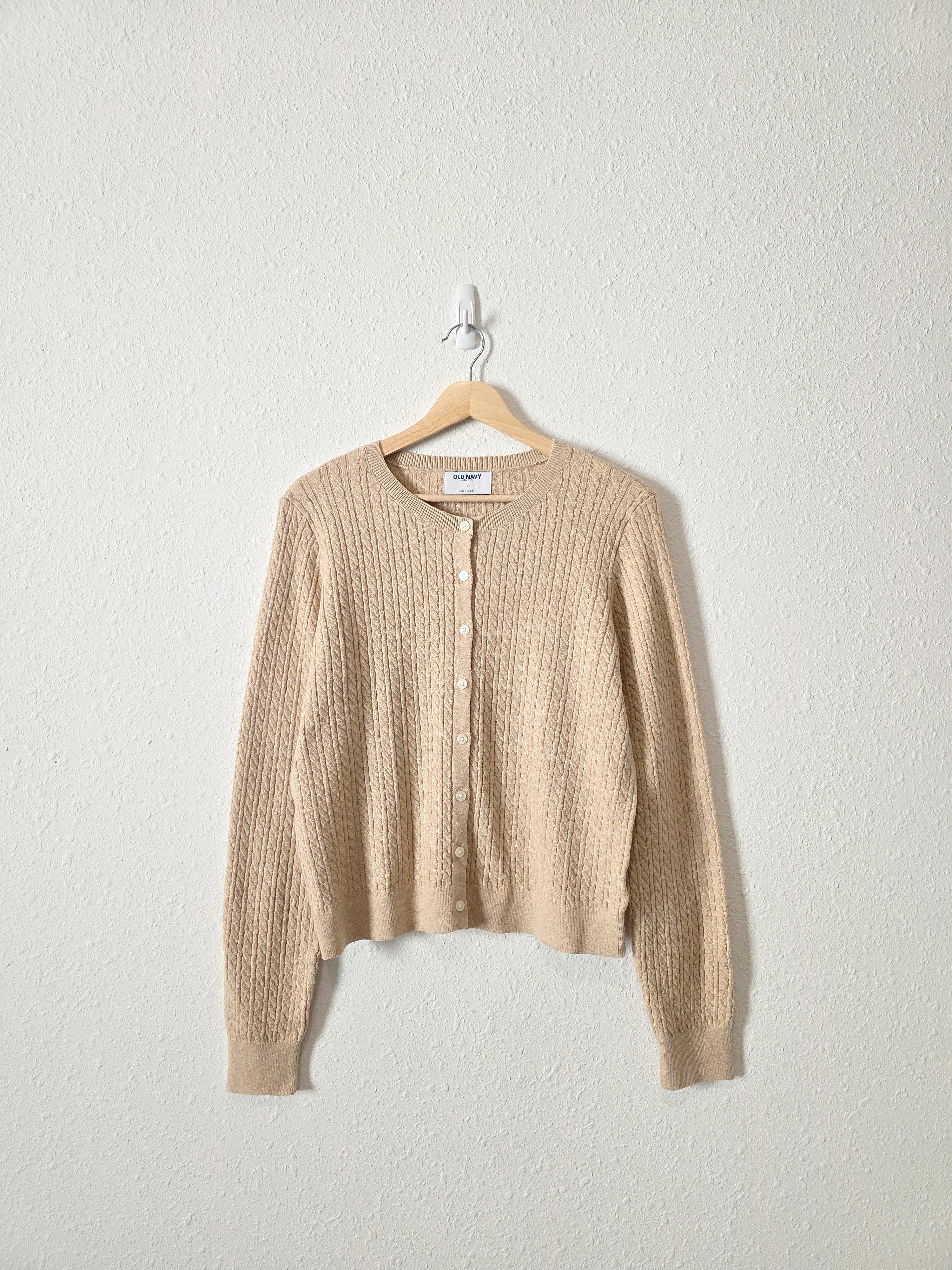 NEW Cable Knit Cardigan (L)