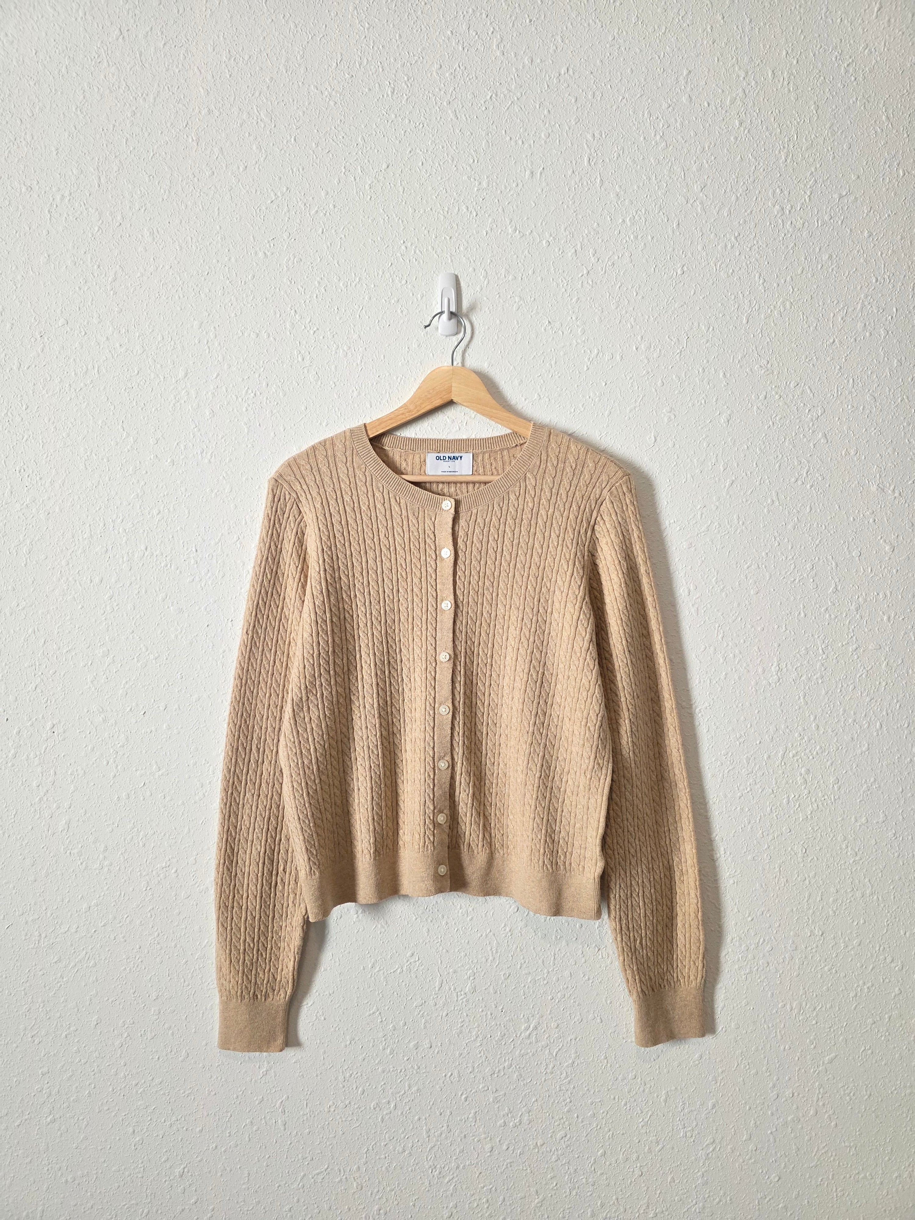 NEW Cable Knit Cardigan (L)