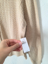 NEW Cable Knit Cardigan (L)