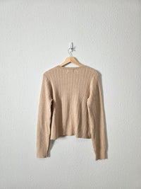 NEW Cable Knit Cardigan (L)
