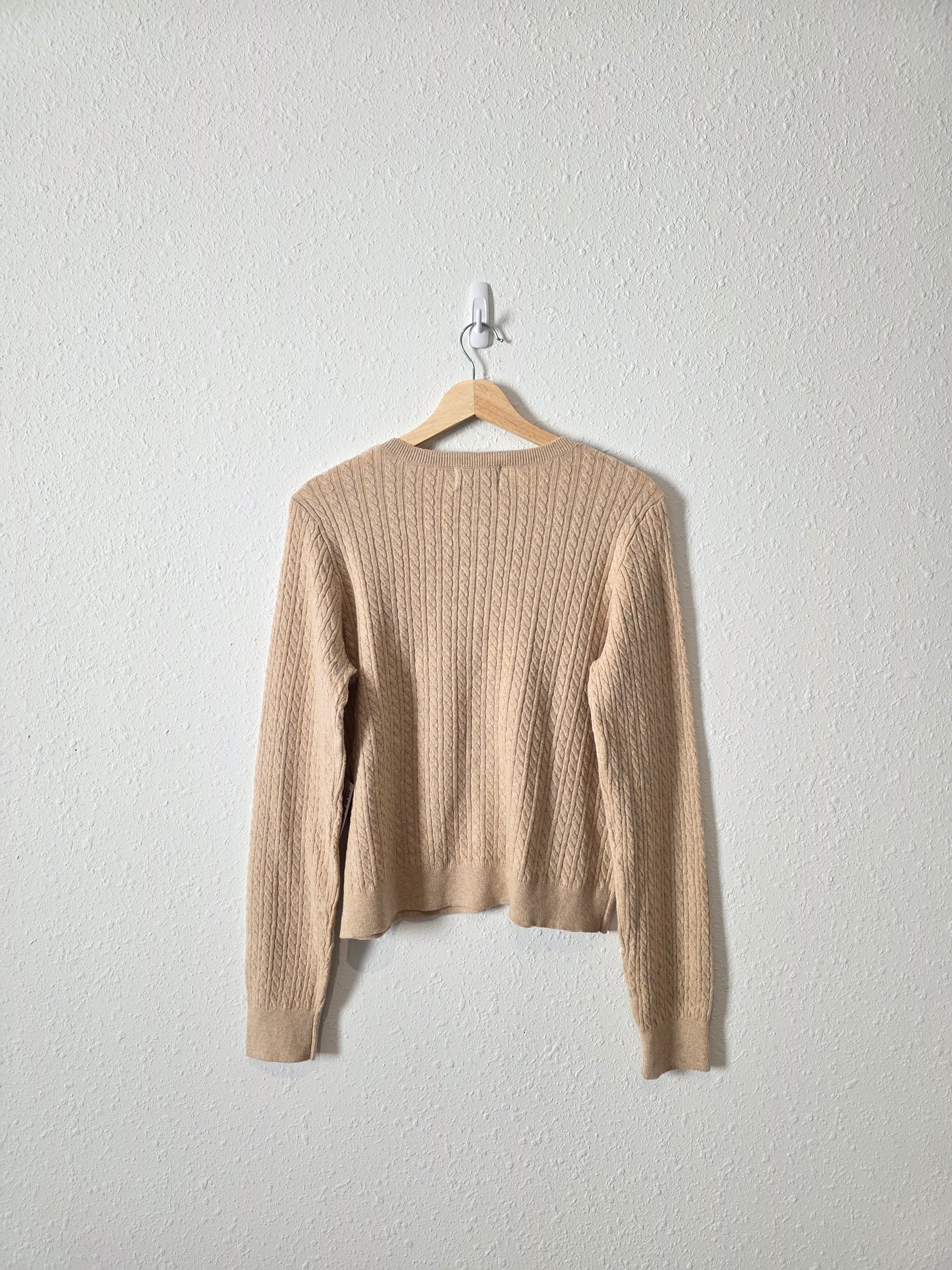 NEW Cable Knit Cardigan (L)