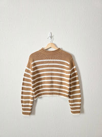 J.Crew Striped Cotton Sweater (XXS/XS)