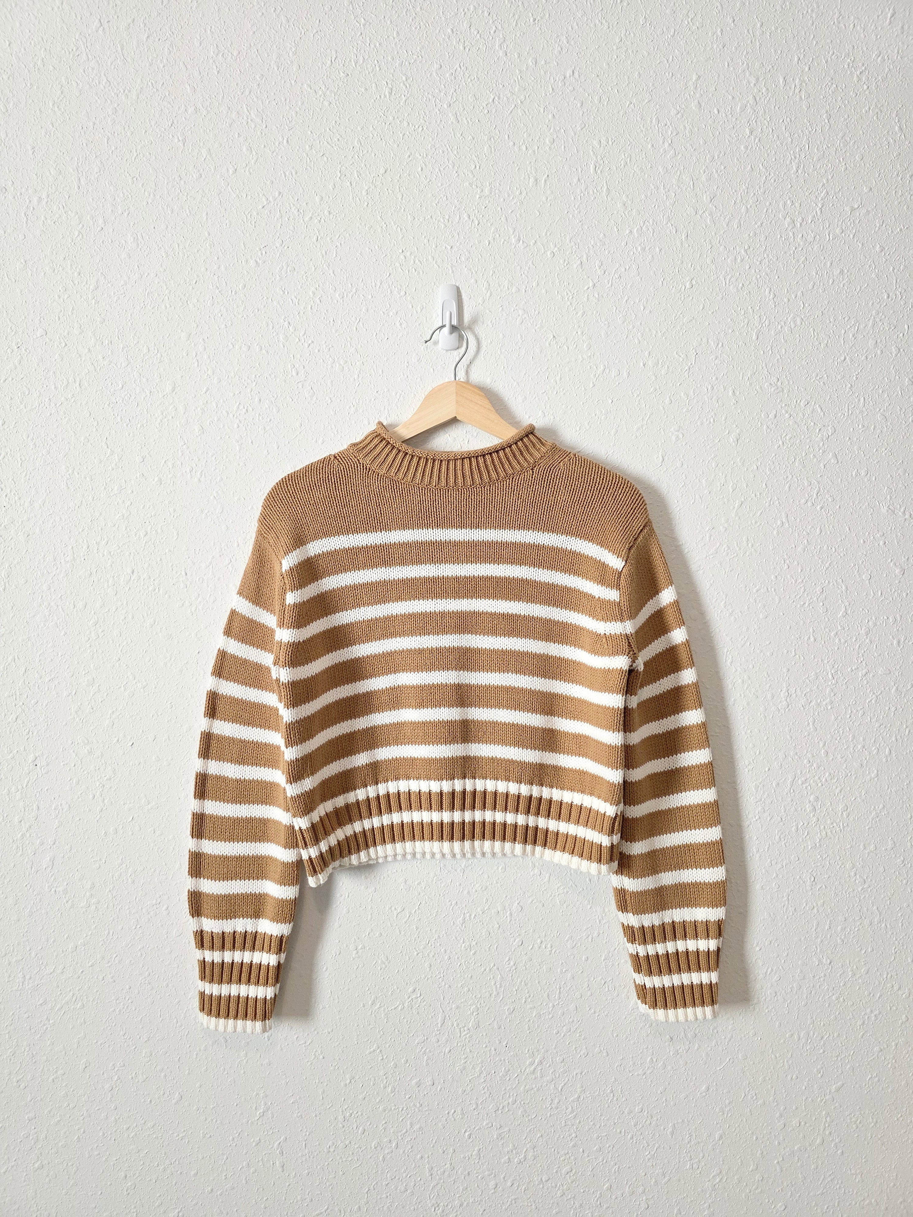 J.Crew Striped Cotton Sweater (XXS/XS)