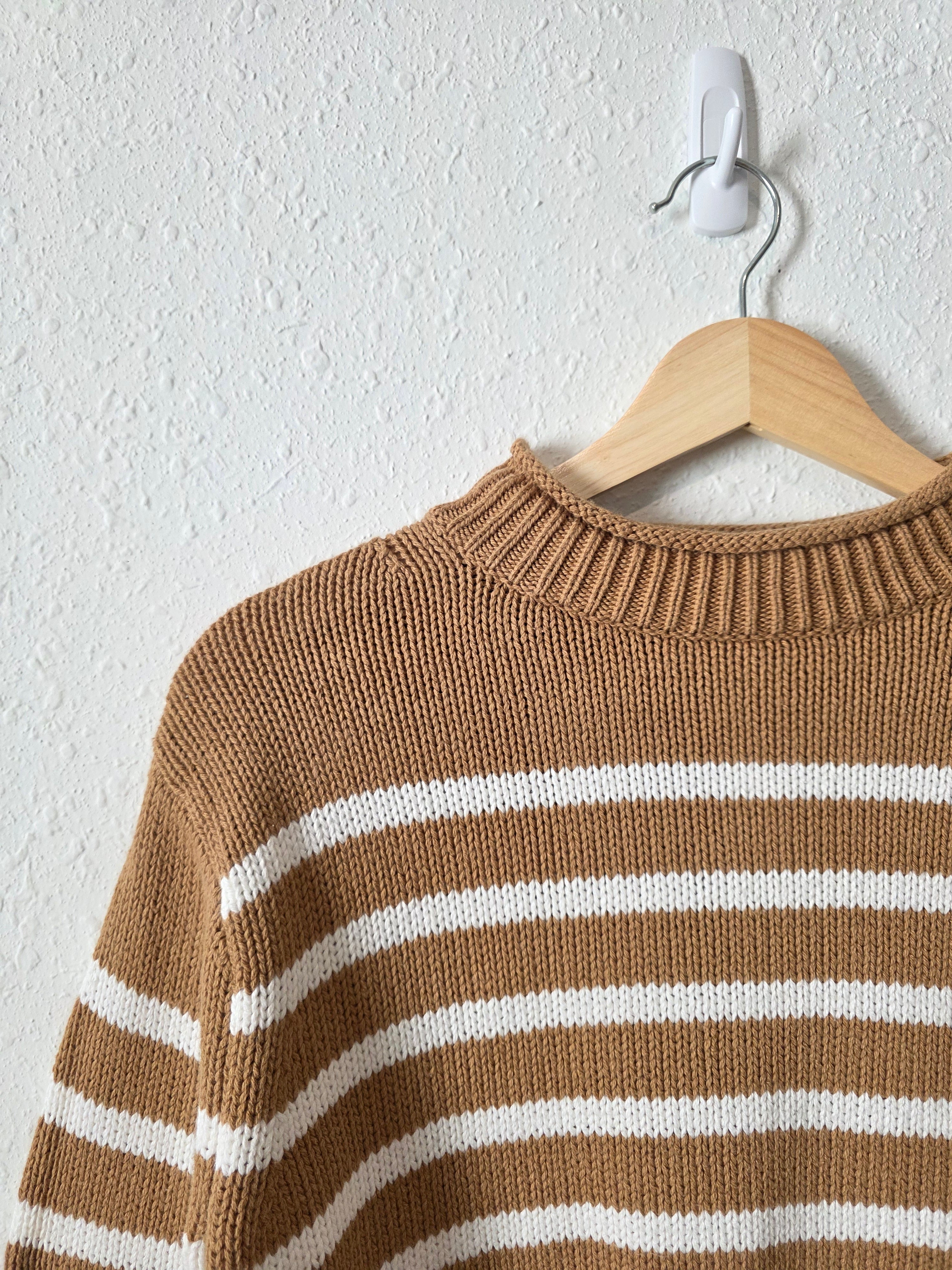 J.Crew Striped Cotton Sweater (XXS/XS)