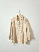 Oversized Cord Cotton Button Up (S)
