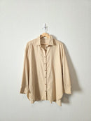 Oversized Cord Cotton Button Up (S)