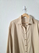Oversized Cord Cotton Button Up (S)