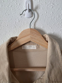 Oversized Cord Cotton Button Up (S)