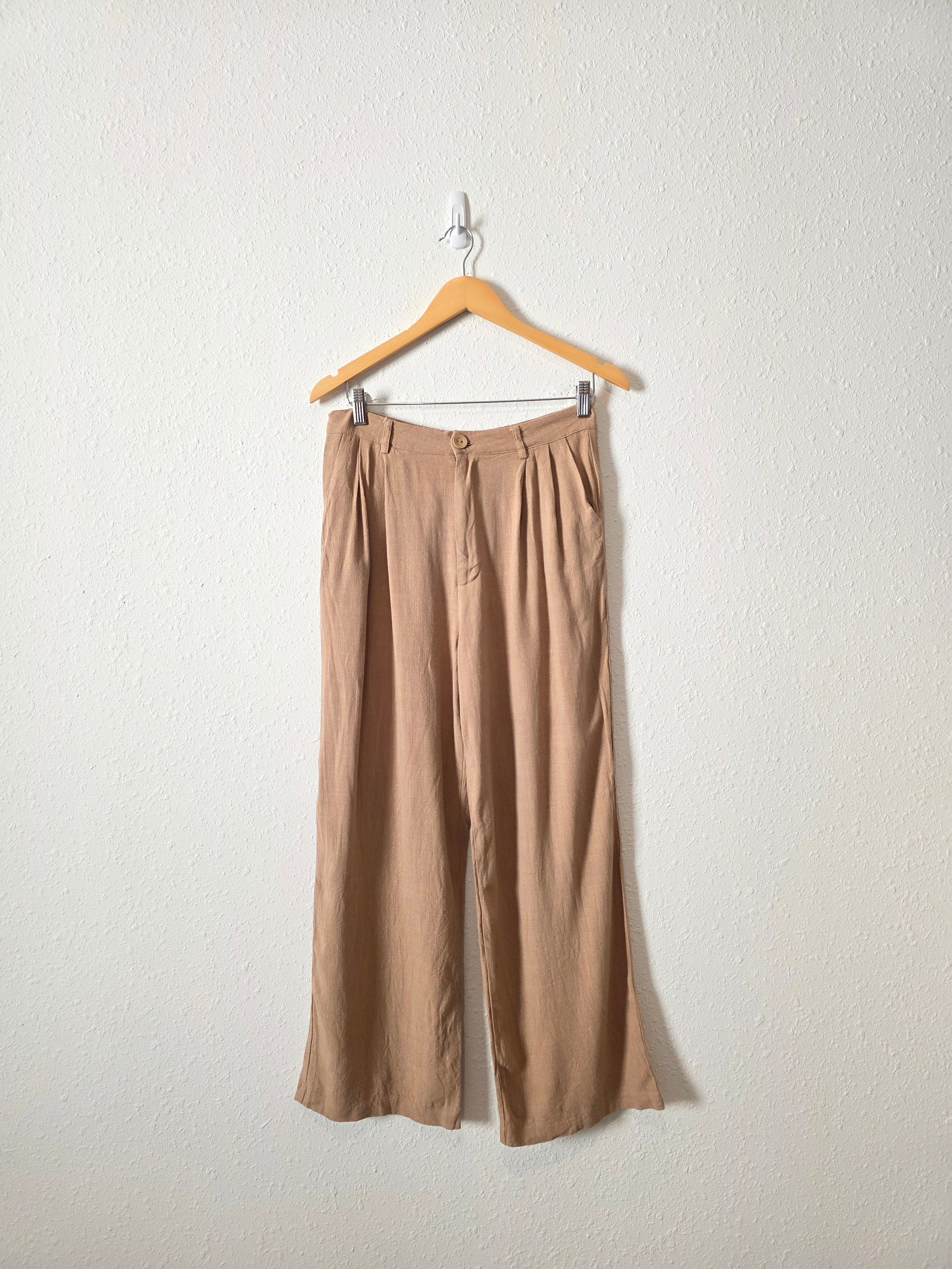 Princess Polly Linen Blend Wide Leg Pants (6)