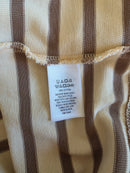 Brown Striped Boxy Top (XS)