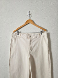 Mango Ecru Wide Leg Jeans (16)